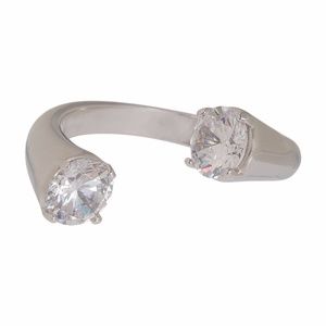 Theia Jewelry | Twin Sun Ring | White Gold